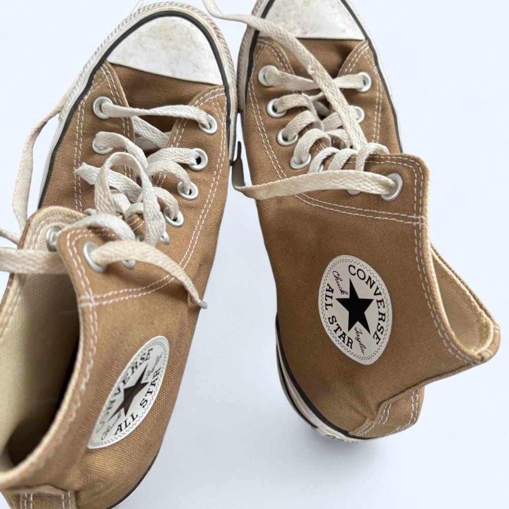 Converse Tan High-Top Athletic Shoes